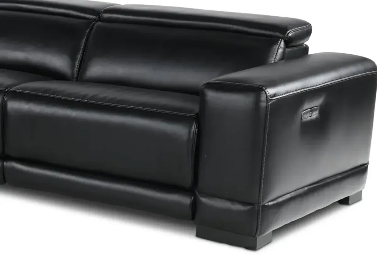 Sofia Blackberry 5-Piece Power Reclining Sectional