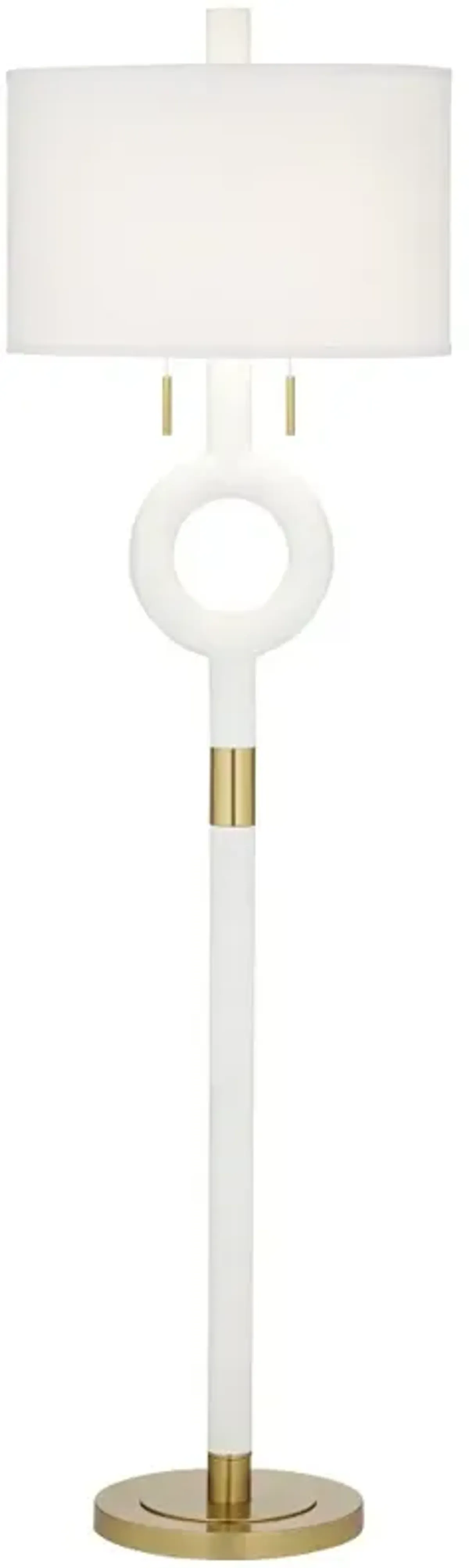 Athena White and Gold 65" Floor Lamp