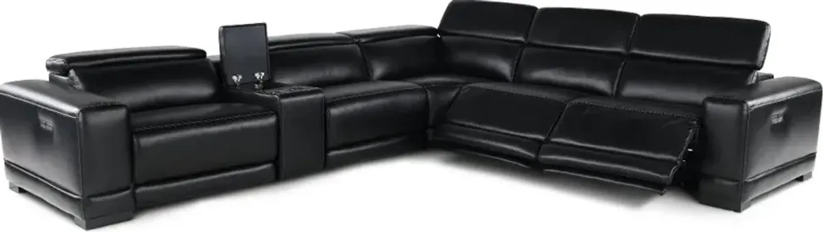 Sofia Blackberry 6-Piece Power Reclining Sectional