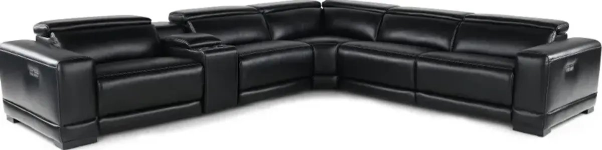 Sofia Blackberry 6-Piece Power Reclining Sectional