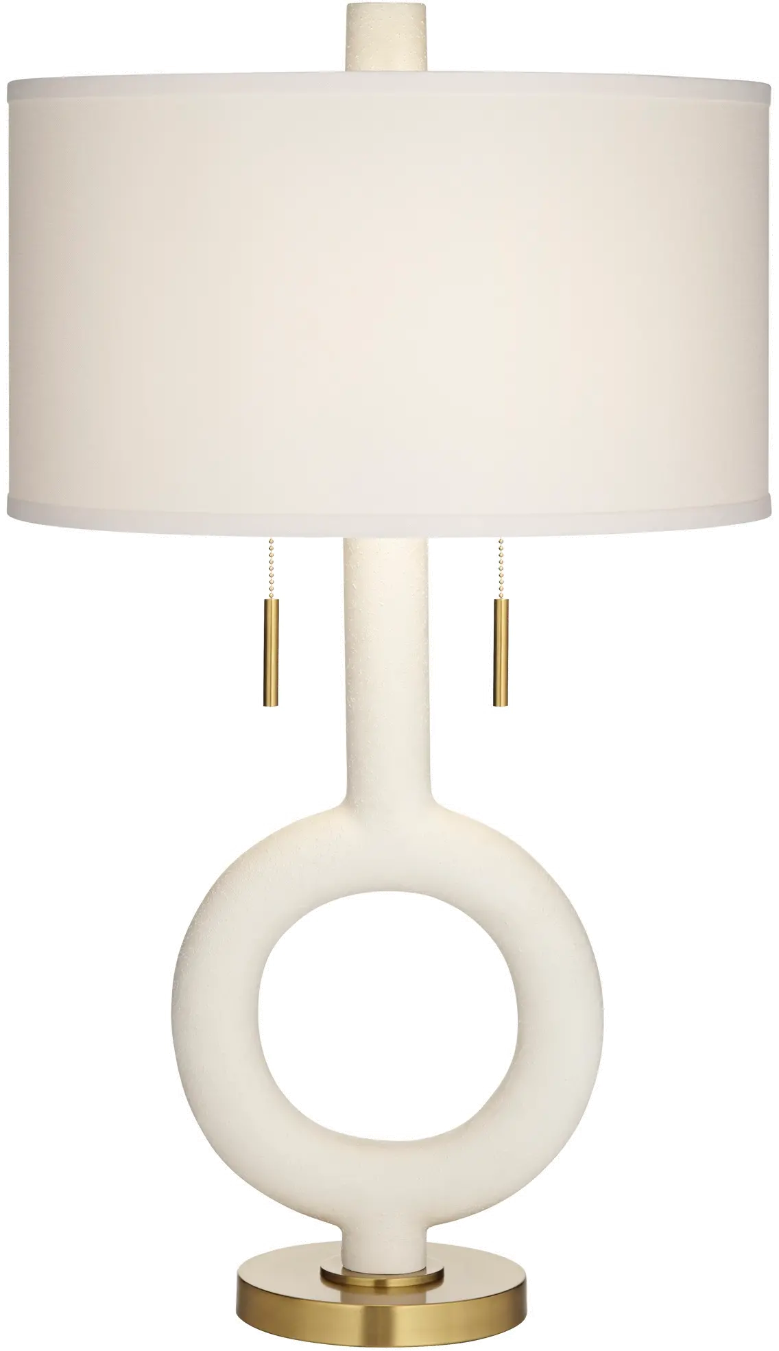 Athena 31 Inch White and Gold Table Lamp