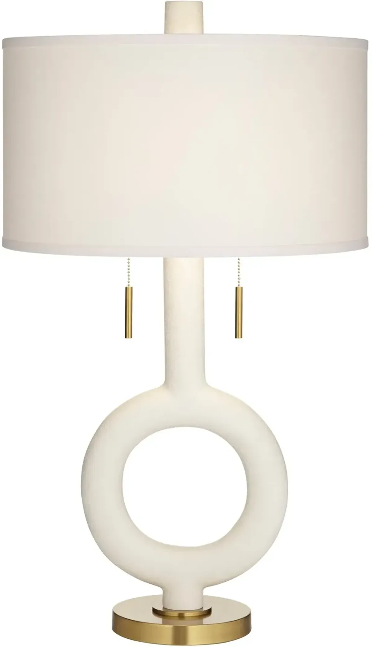 Athena 31 Inch White and Gold Table Lamp