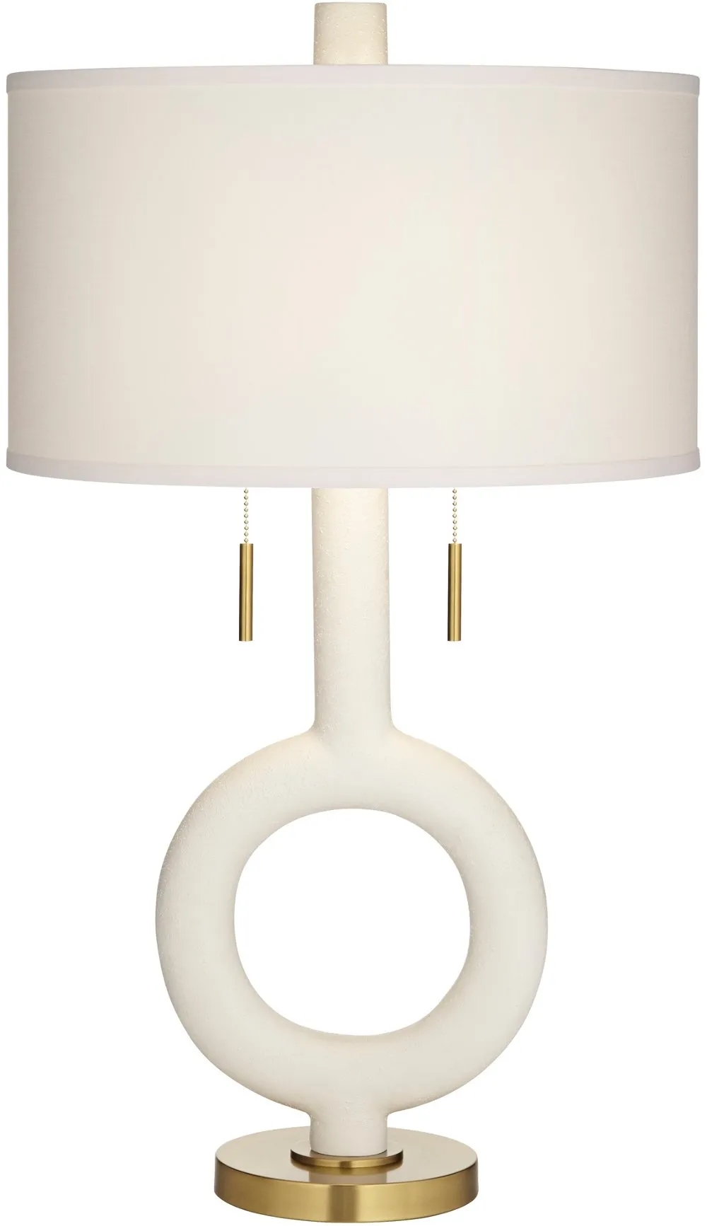 Athena 31 Inch White and Gold Table Lamp