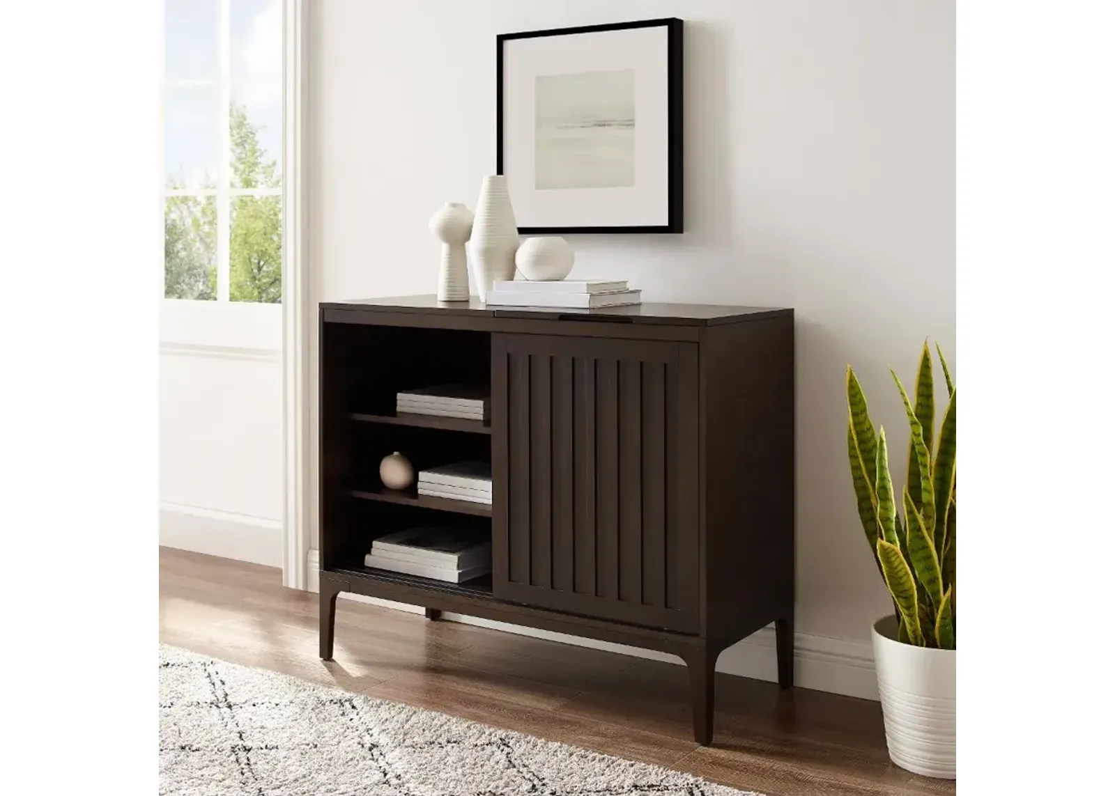 Asher Record Storage Media Console