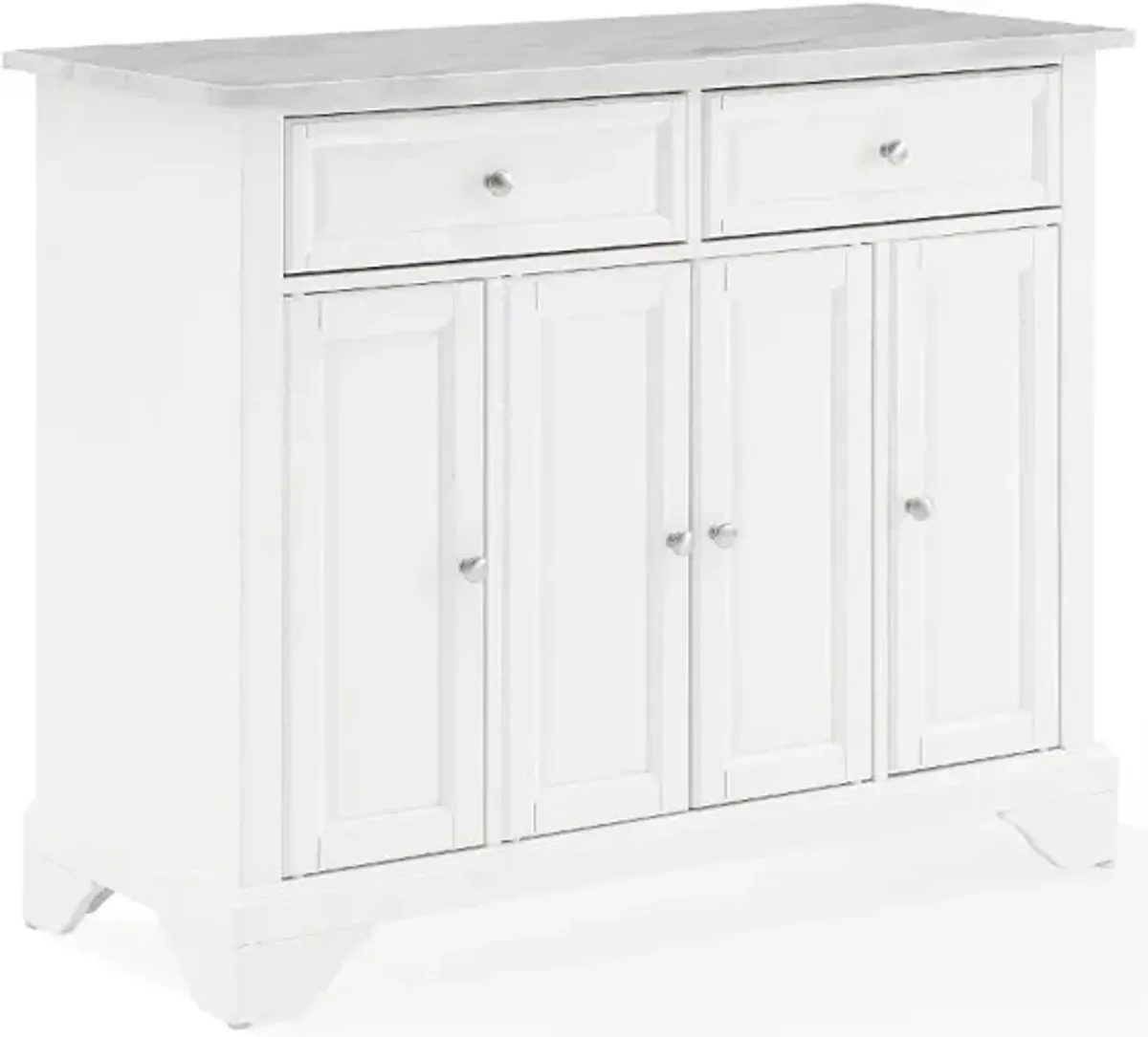 Avery White Kitchen Island