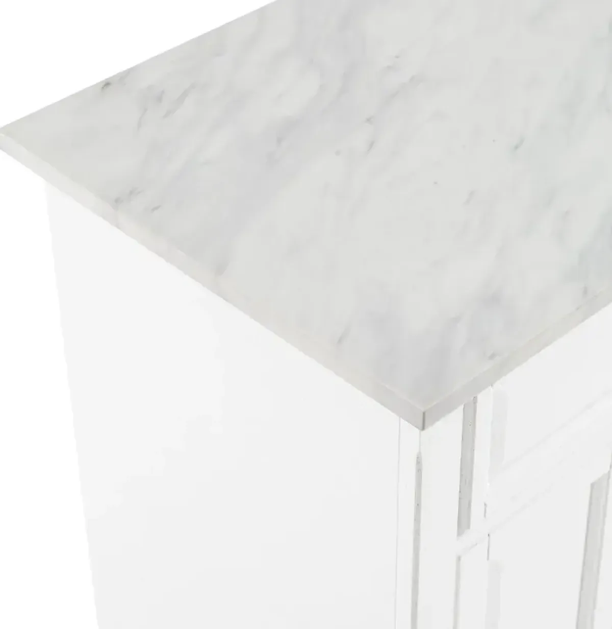 Avery White Kitchen Island