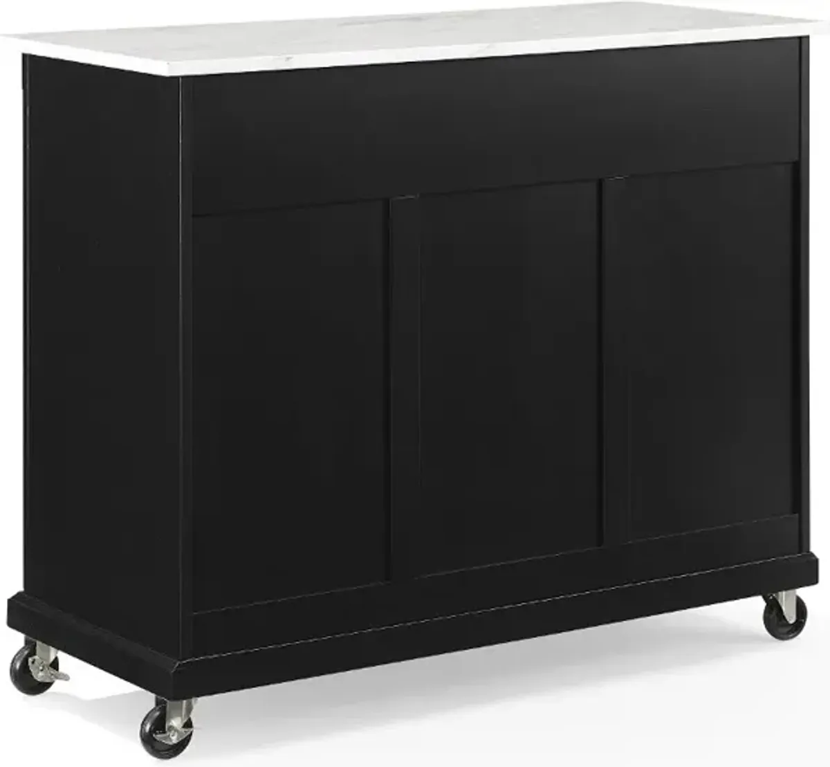 Avery Black Kitchen Island