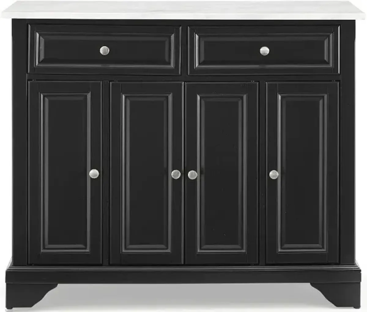 Avery Black Kitchen Island