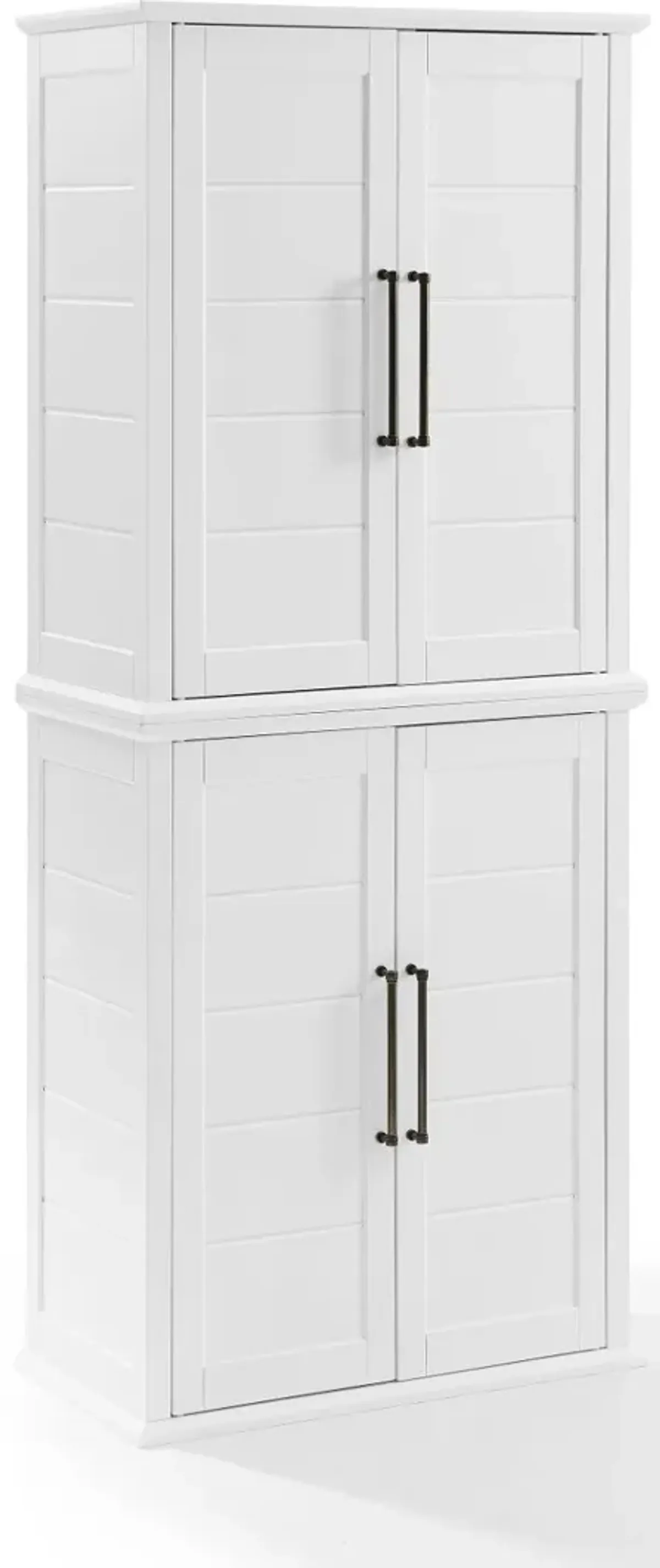 Bartlett White Tall Storage Pantry