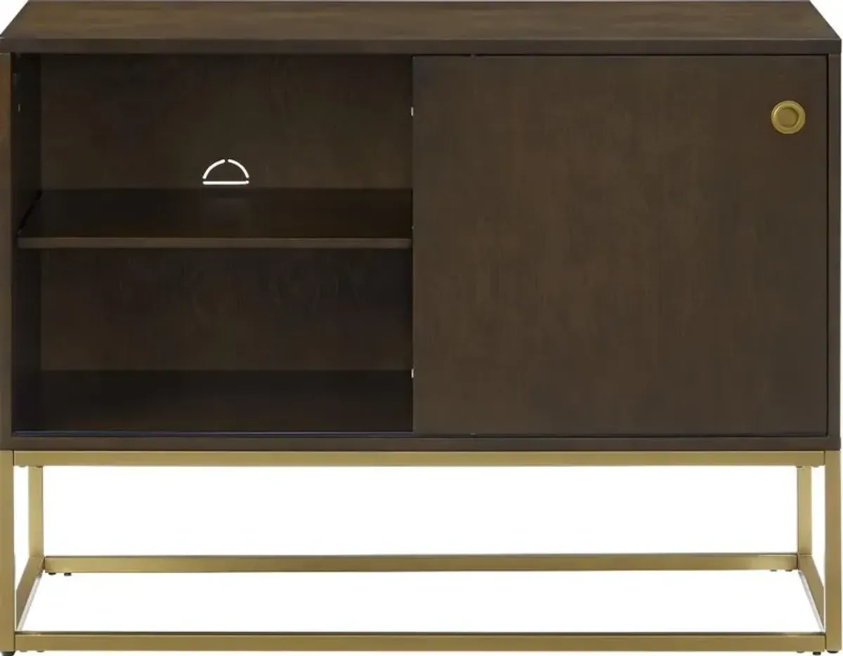 Byron Media Console with Gold Base