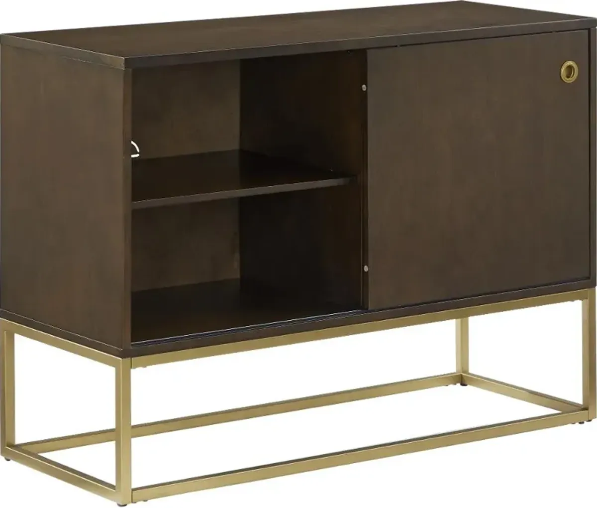 Byron Media Console with Gold Base