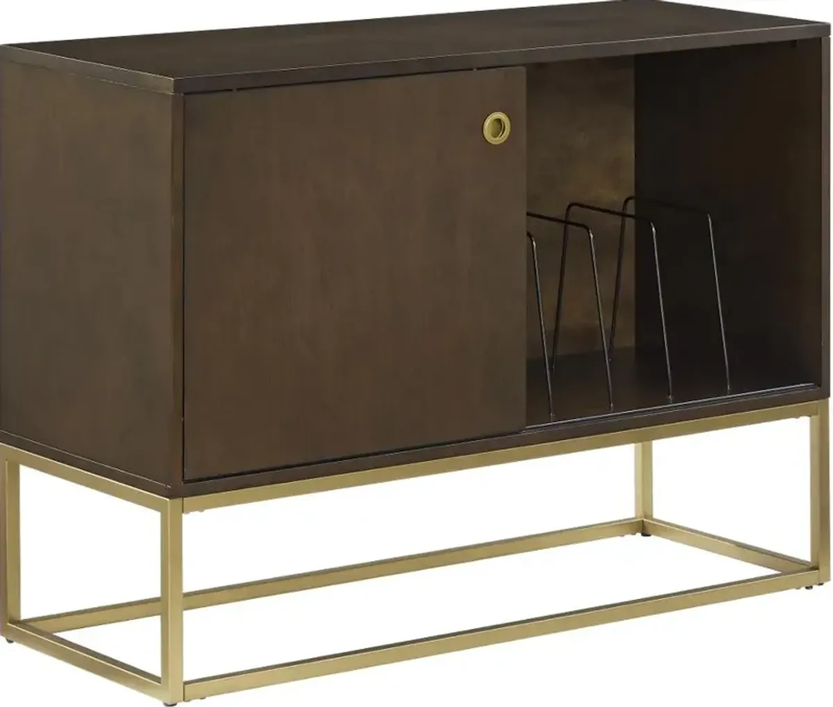 Byron Media Console with Gold Base