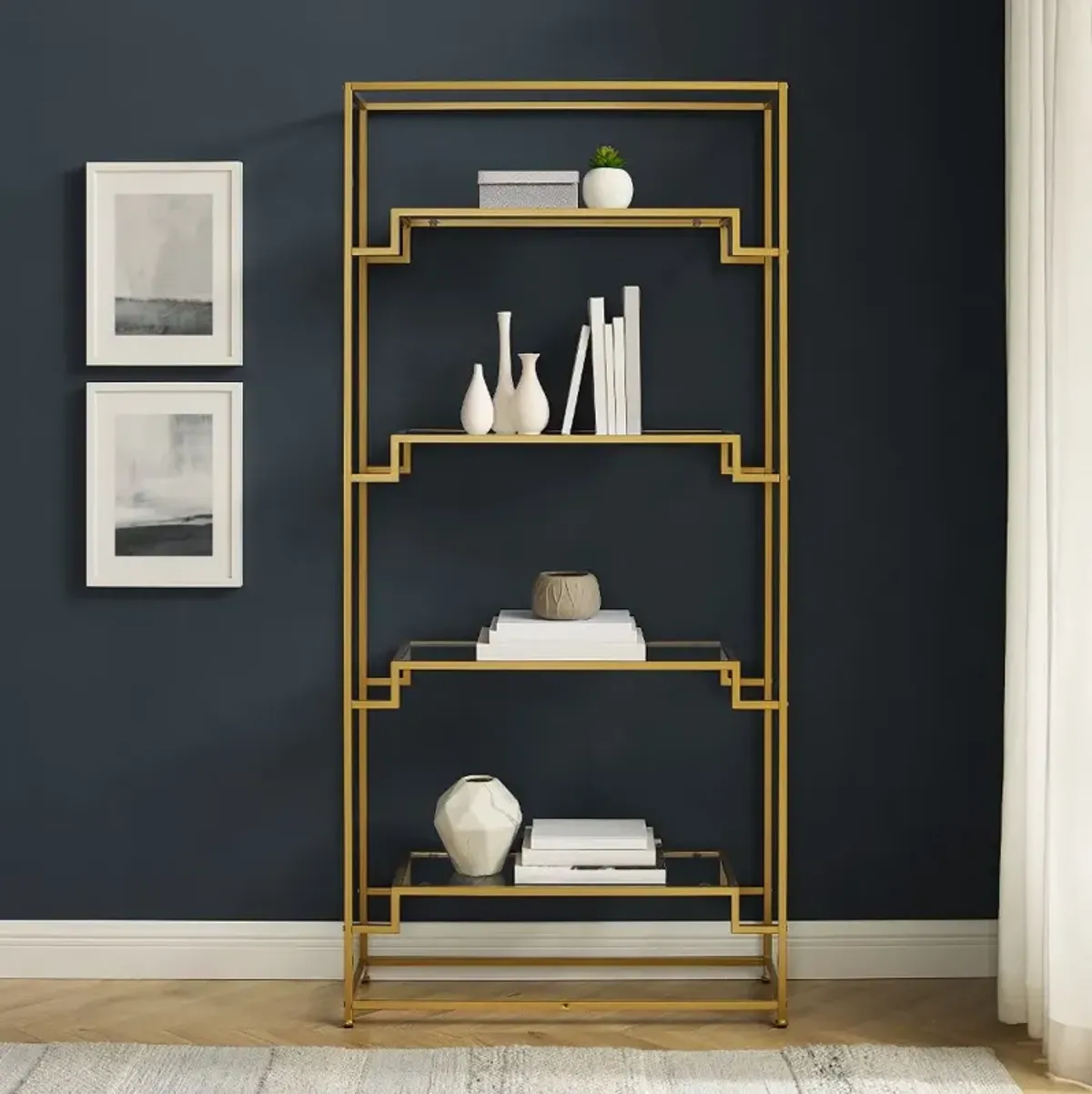 Celeste Gold Bookshelf