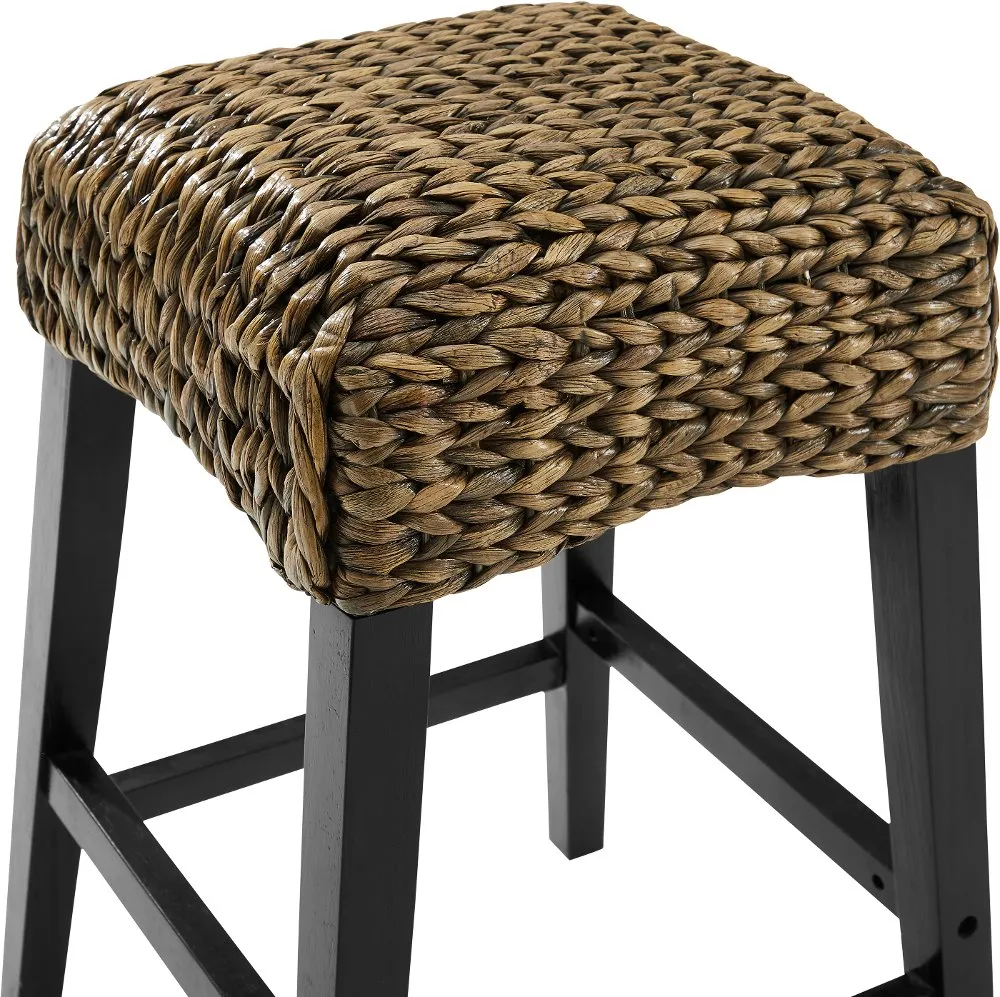 Edgewater Seagrass Counter Height Stool, Set of 2