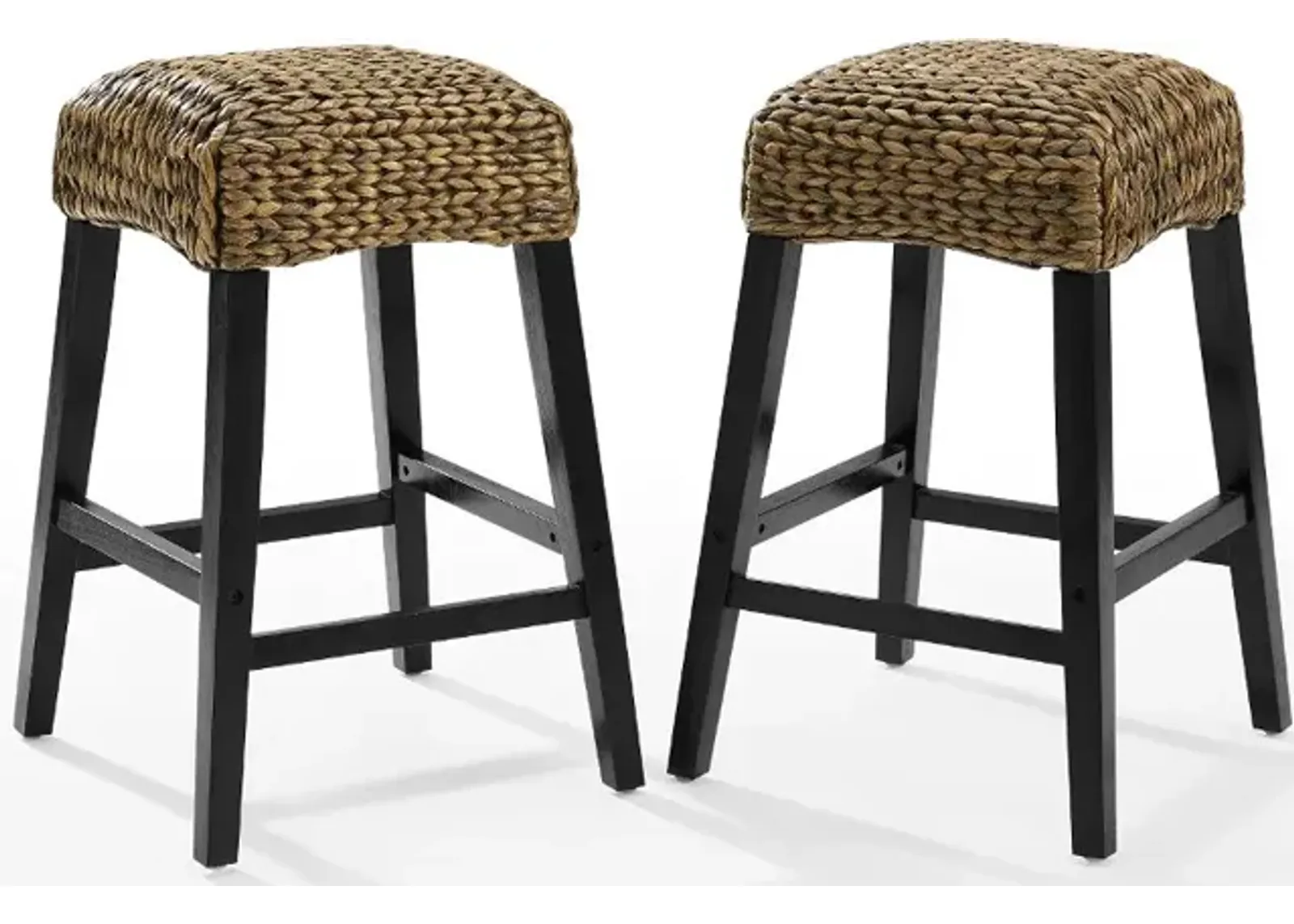 Edgewater Seagrass Counter Height Stool, Set of 2