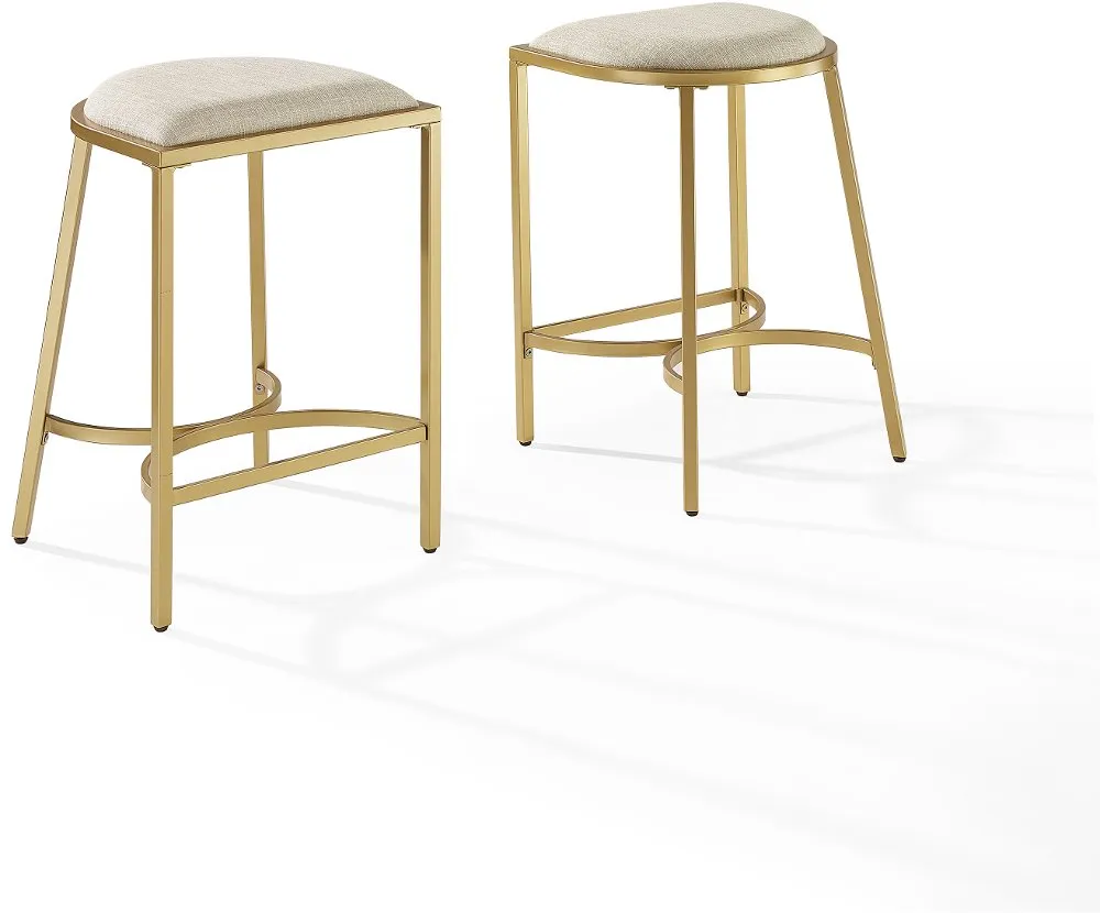 Ellery Gold Counter Height Stool, Set of 2