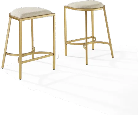Ellery Gold Counter Height Stool, Set of 2