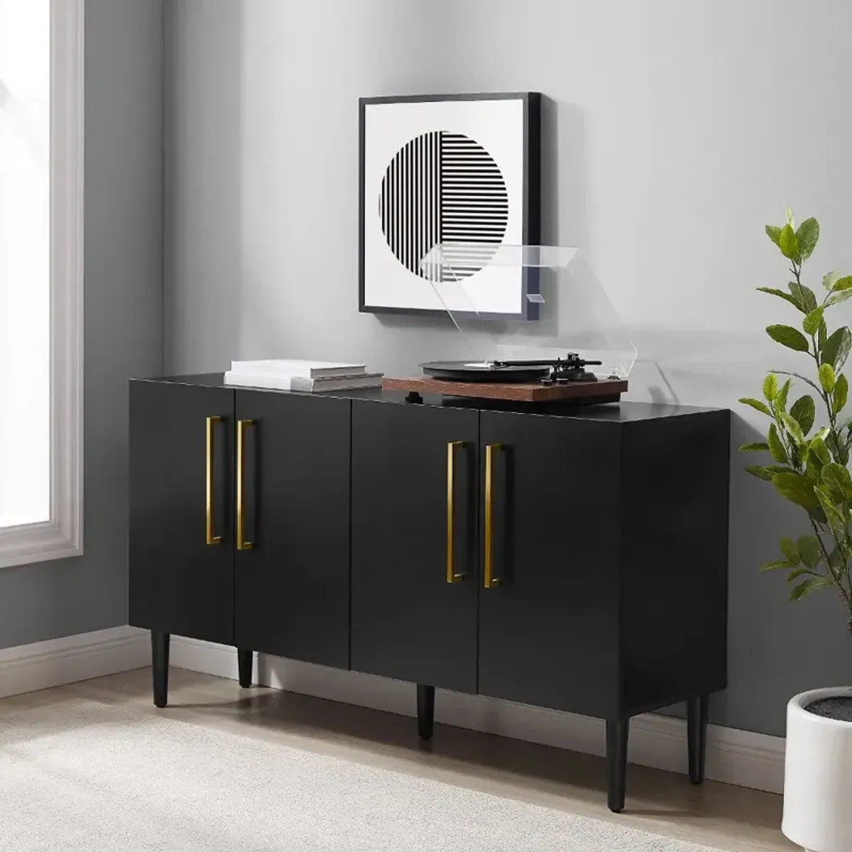 Everett Black Dining Room Sideboard