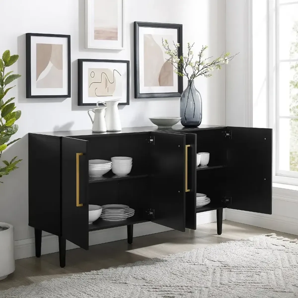 Everett Black Dining Room Sideboard