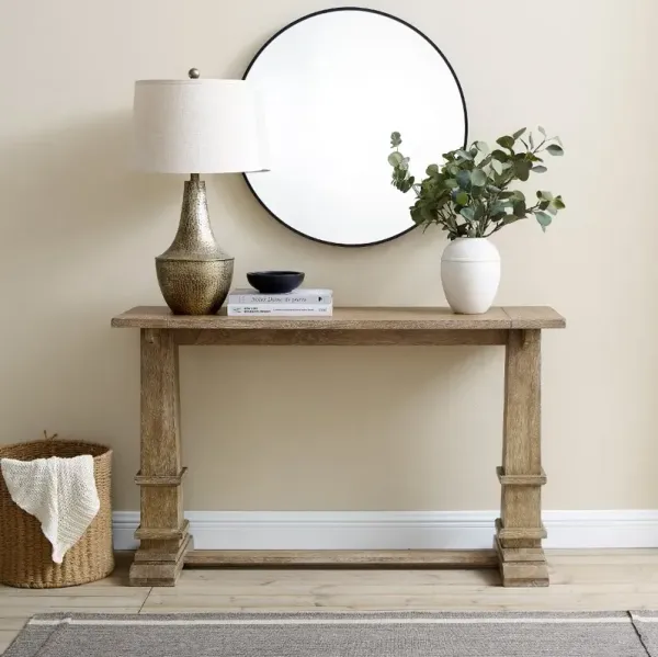 Joanna Rustic Brown Console Table