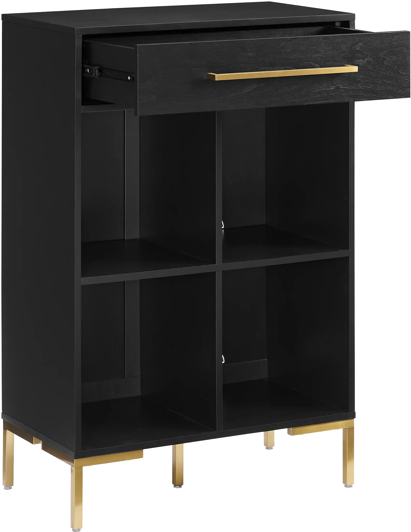 Juno Black Storage Cube Bookcase