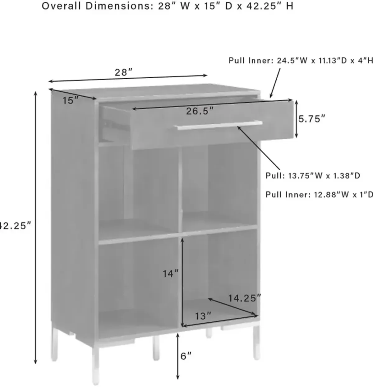 Juno Brown Storage Cube Bookcase