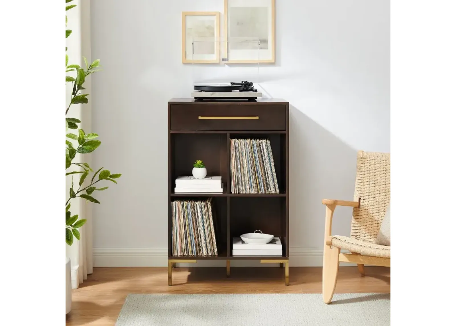 Juno Brown Storage Cube Bookcase