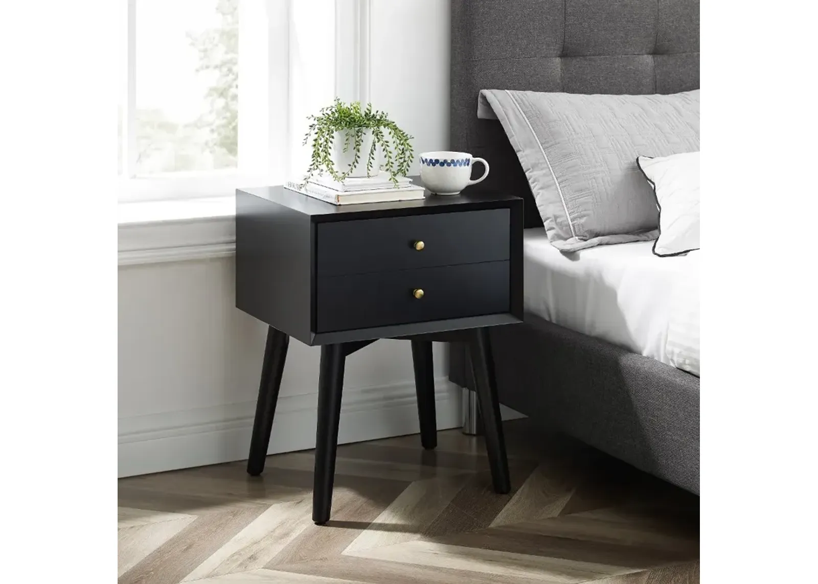 Landon Black Night Stand