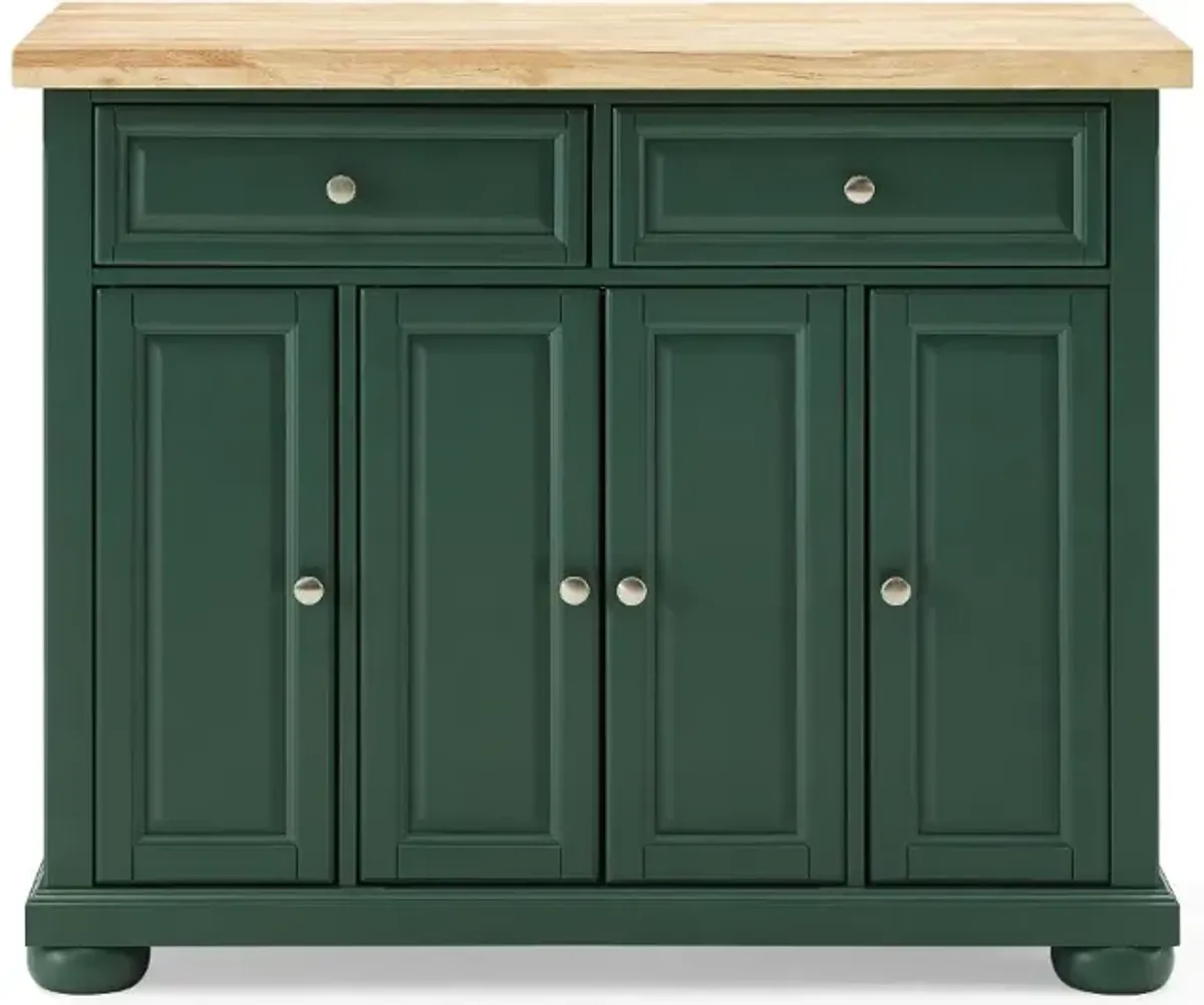 Madison Green Kitchen Island