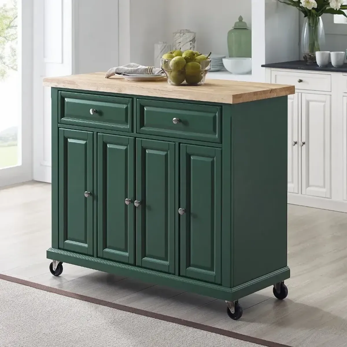 Madison Green Kitchen Island