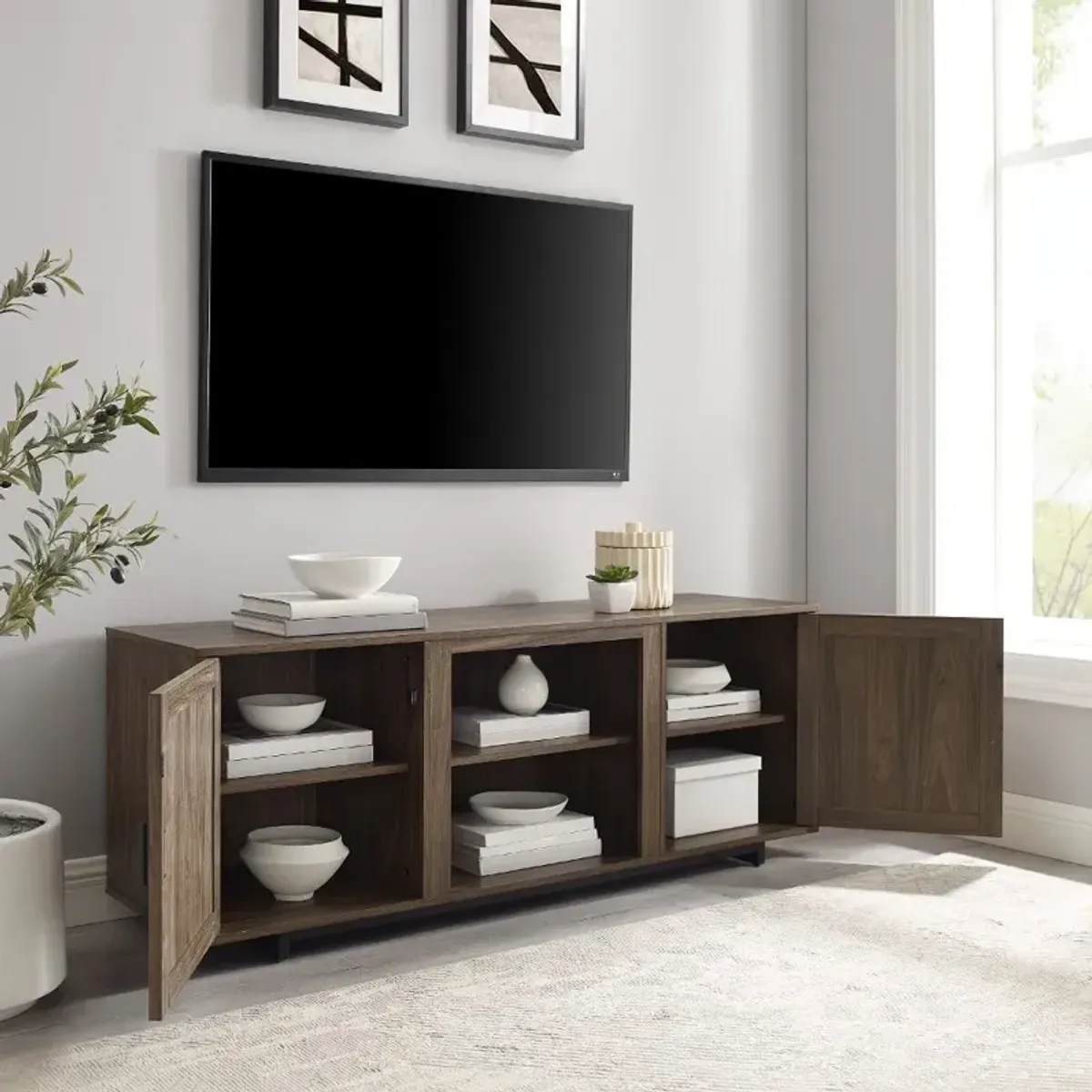 Silas 58" Walnut TV Stand