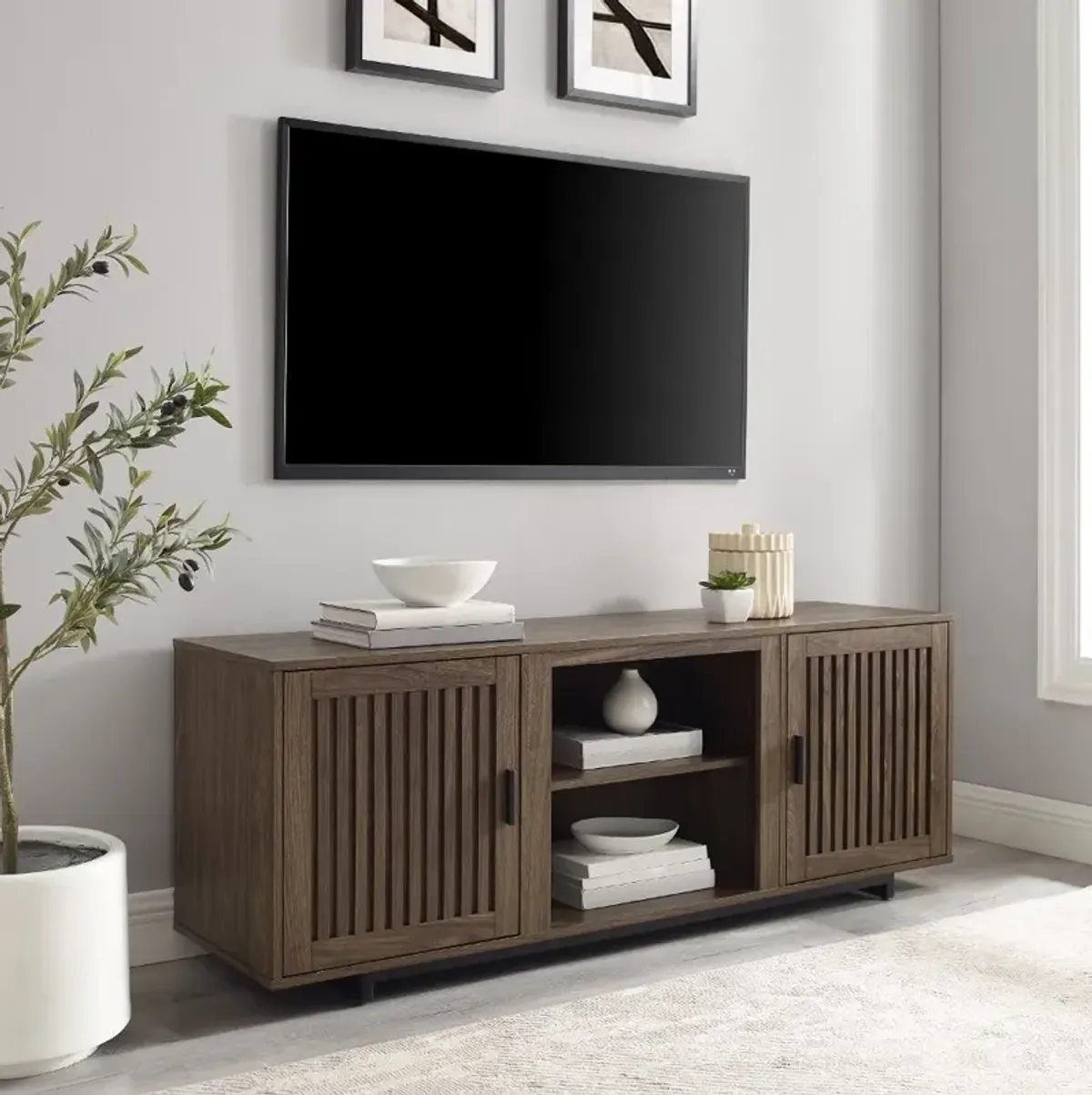 Silas 58" Walnut TV Stand