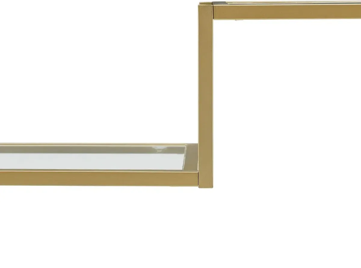 Sloane Gold Metal Bookshelf