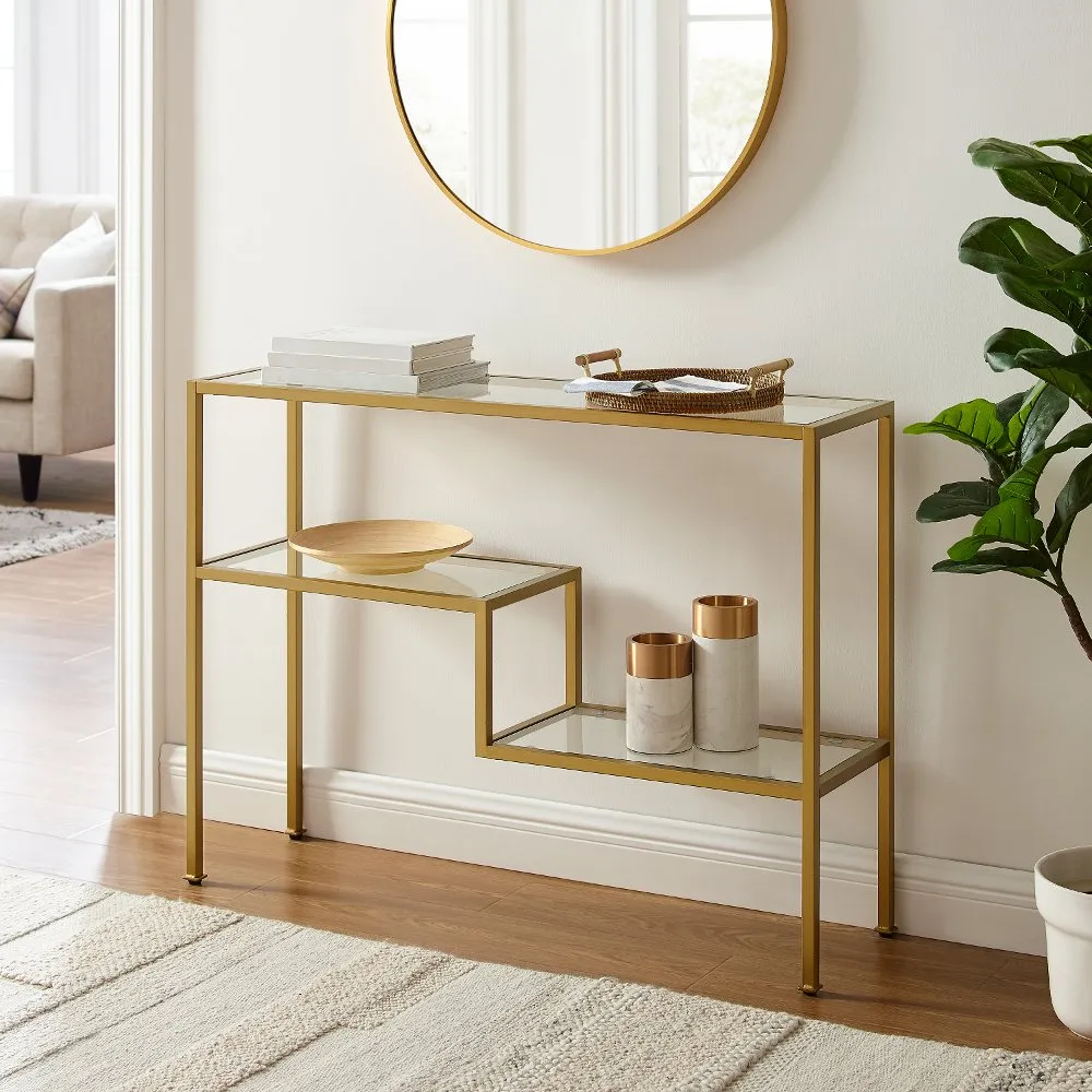 Sloane Gold Metal Console Table