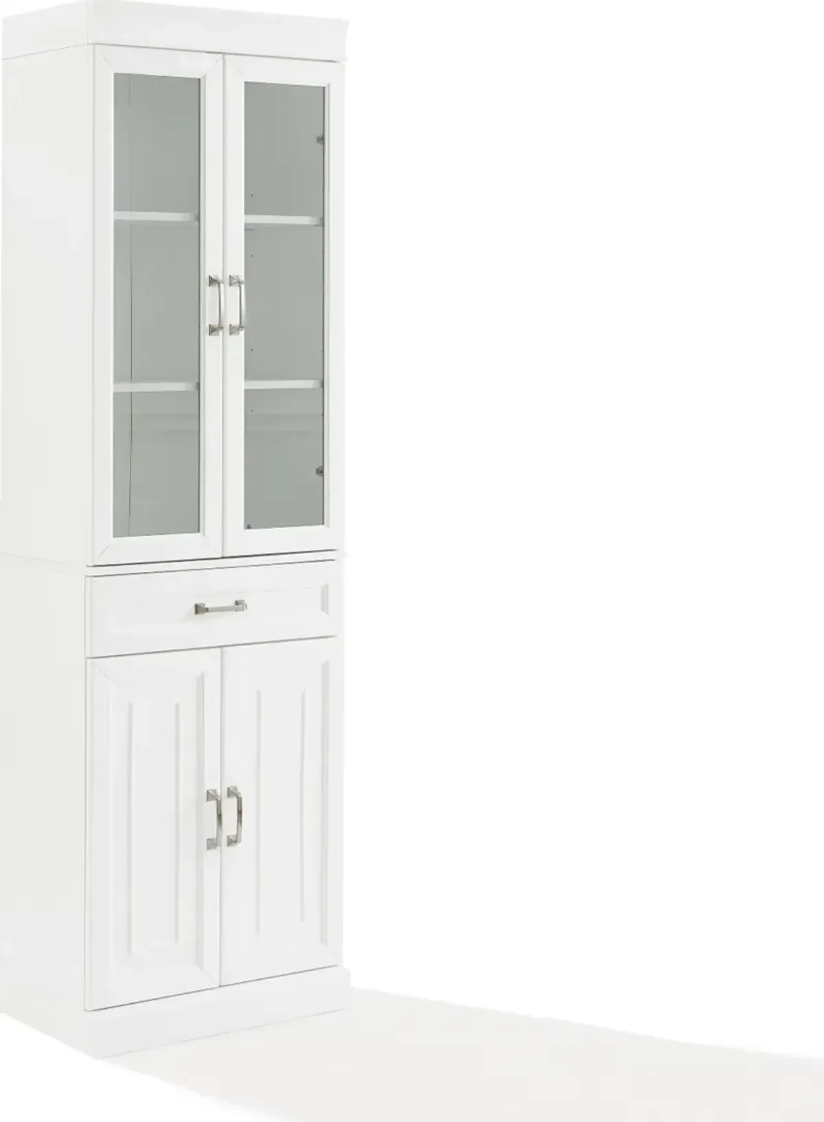 Stanton White Glass Door Pantry