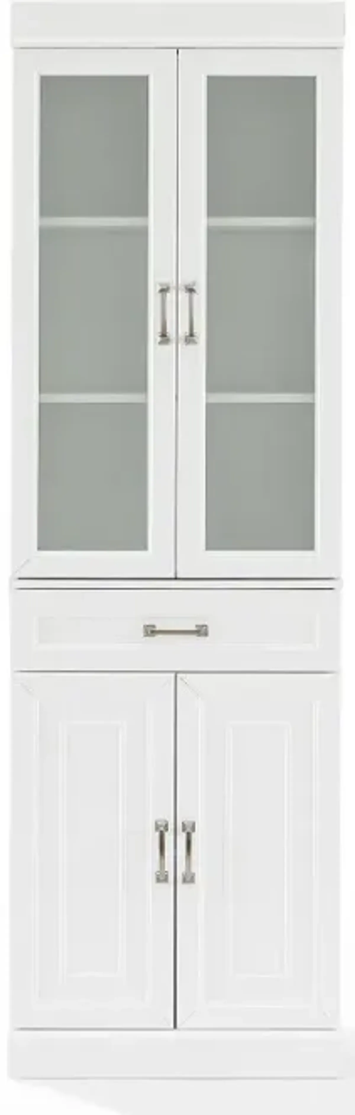 Stanton White Glass Door Pantry