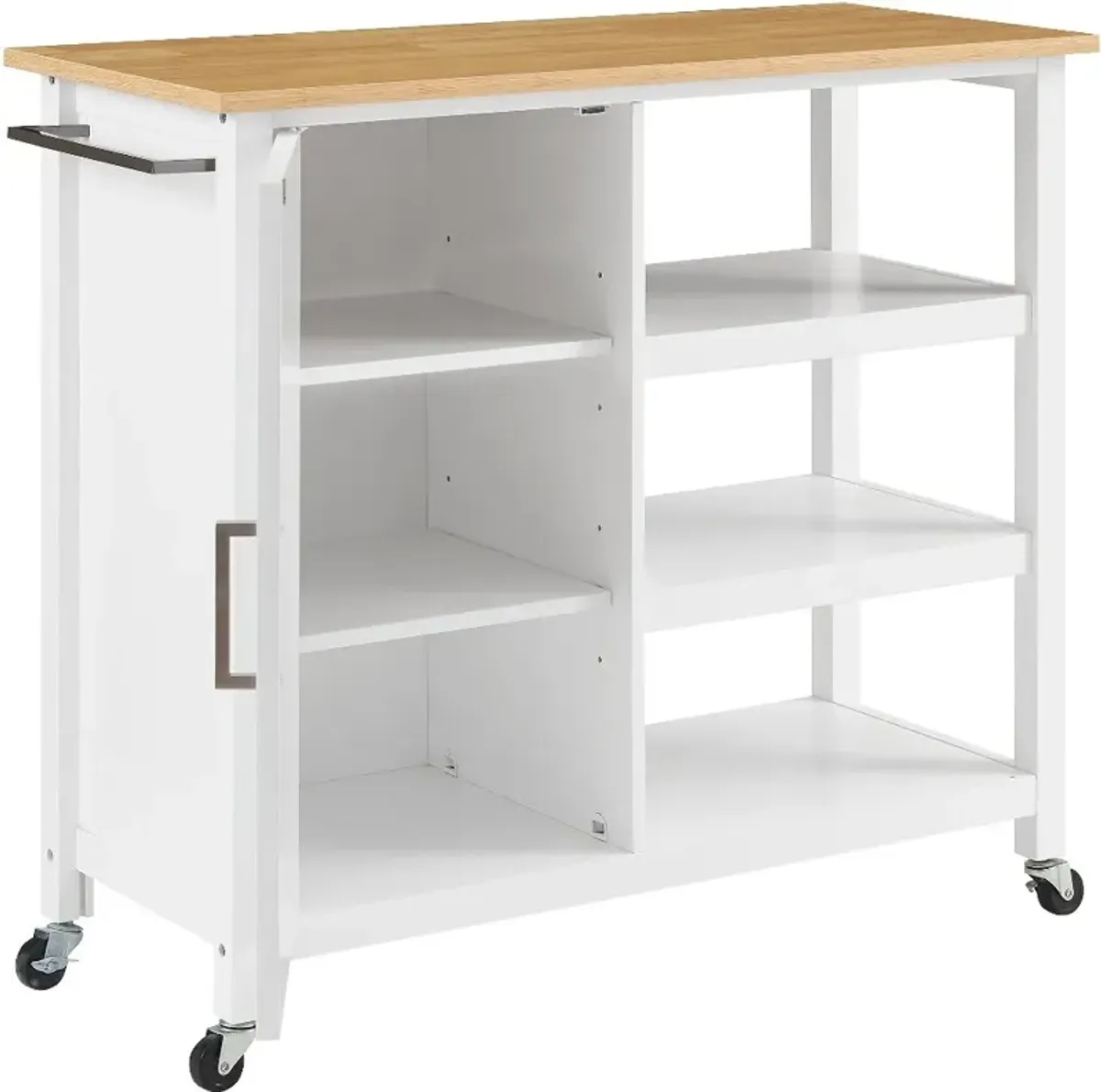 Tristan White Open Kitchen Island