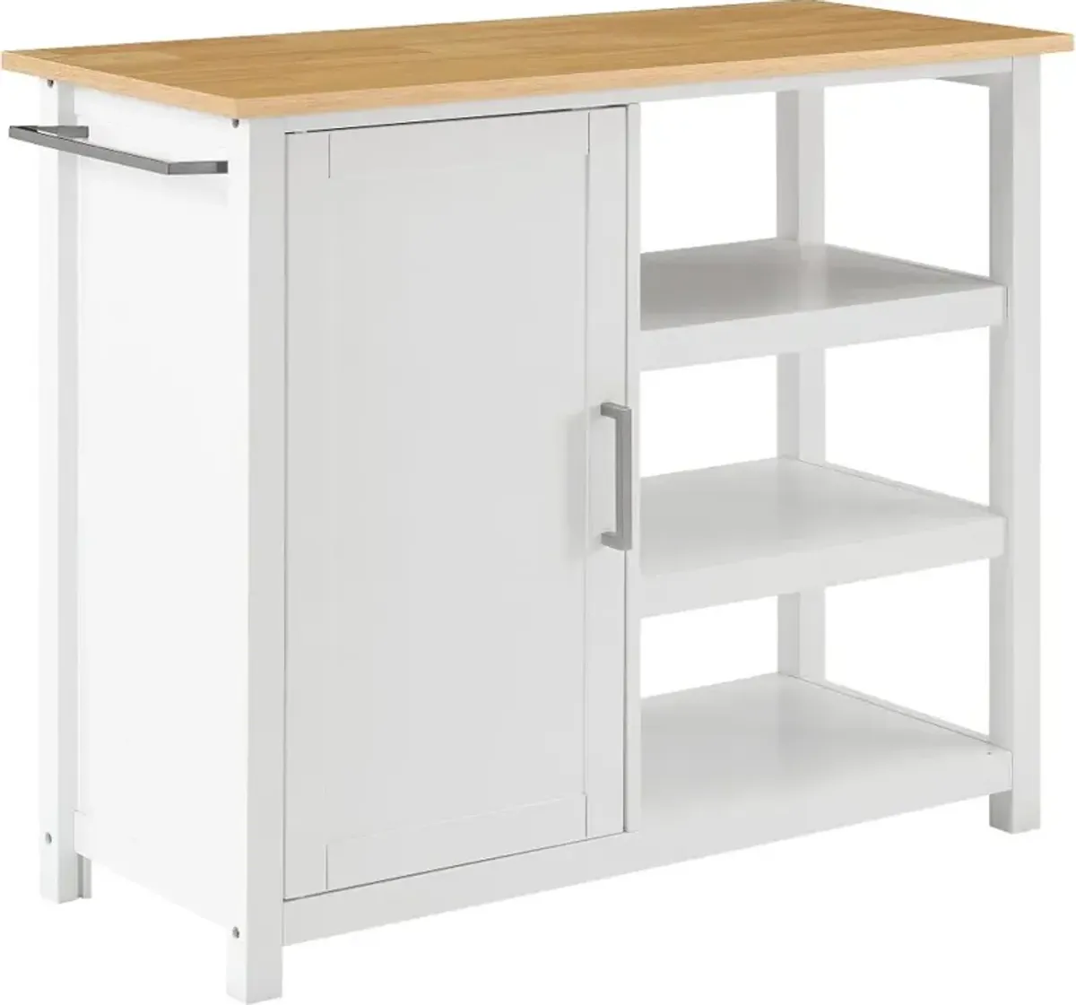 Tristan White Open Kitchen Island