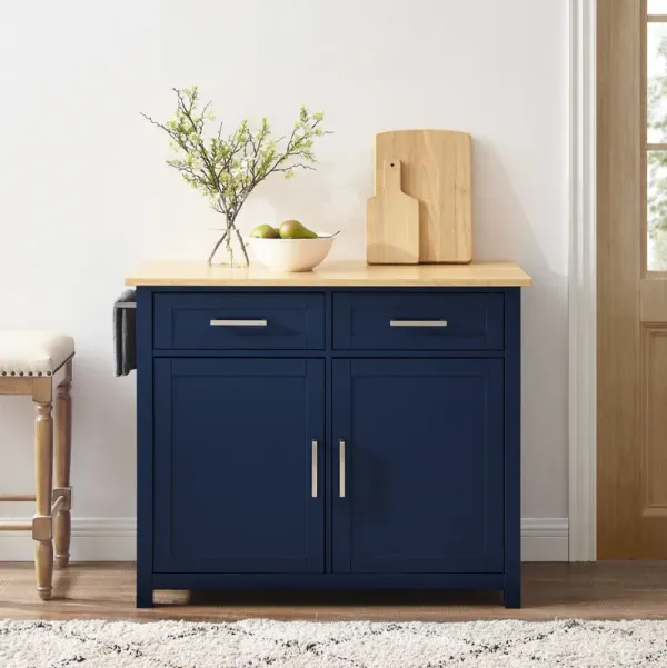 Tristan Blue Kitchen Island