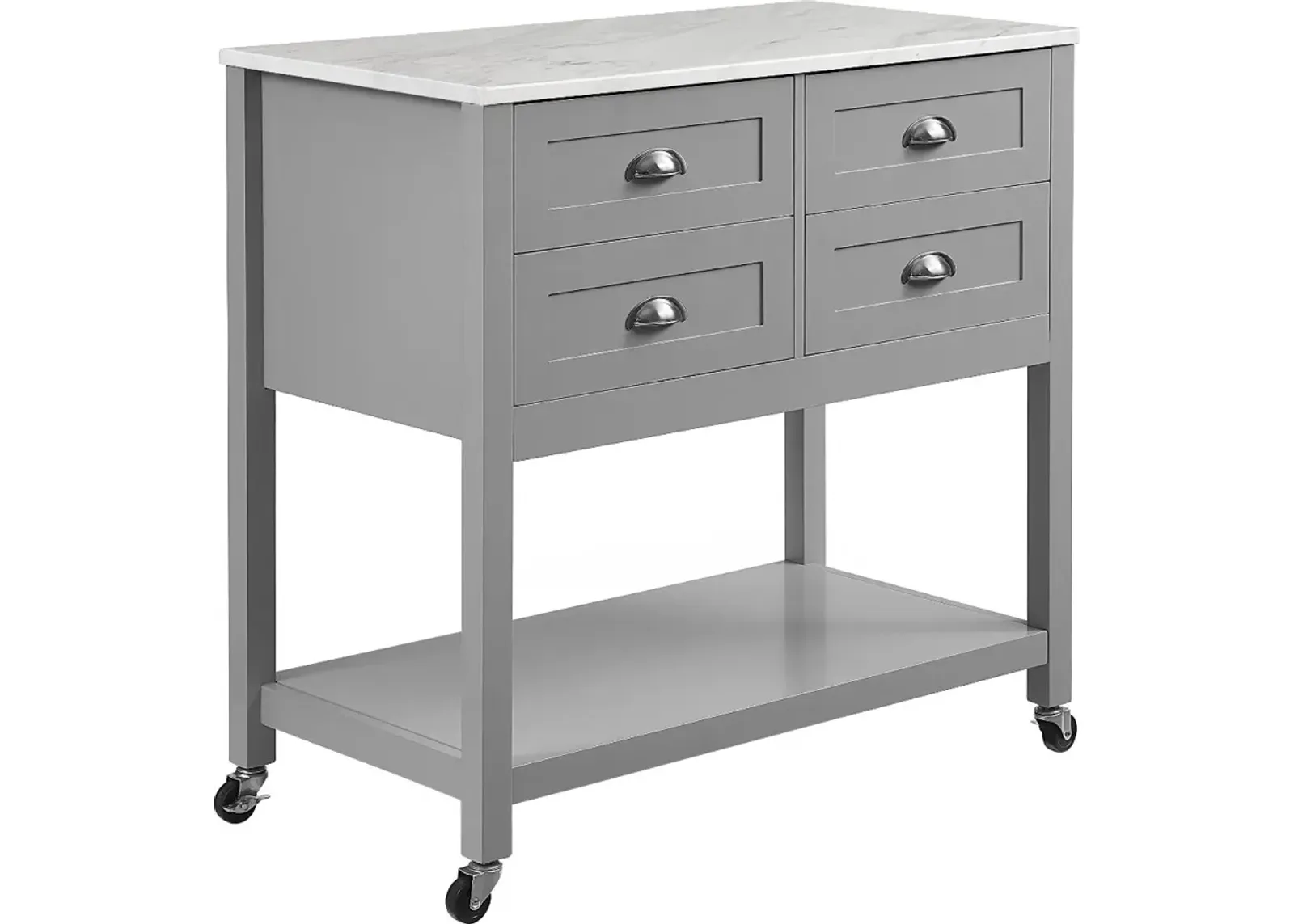 Connell Gray Kitchen Island