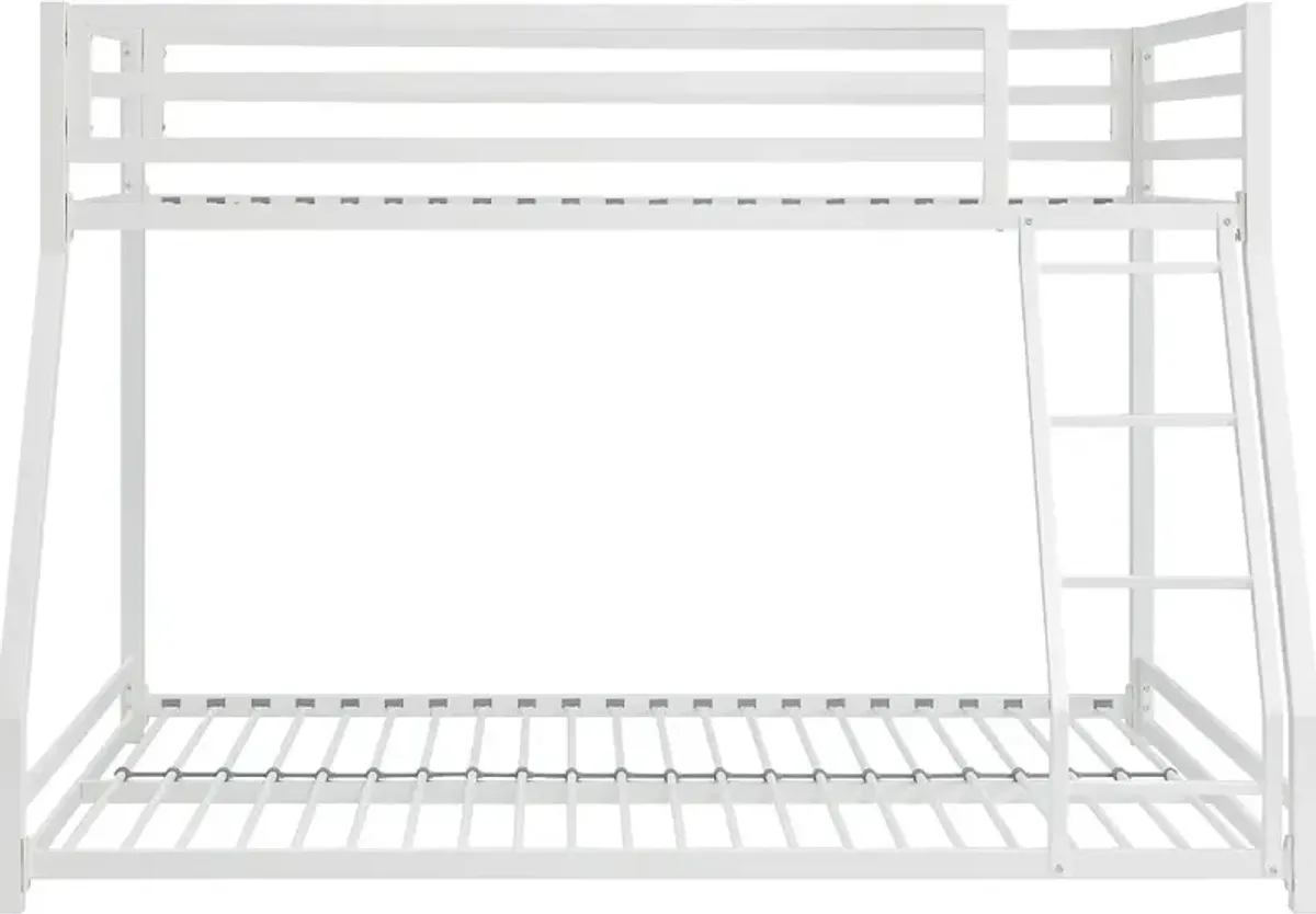 Winnie White Twin-over-Full Bunk Bed