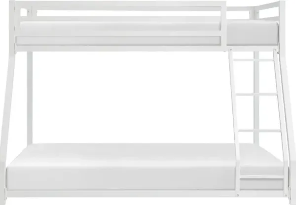 Winnie White Twin-over-Full Bunk Bed