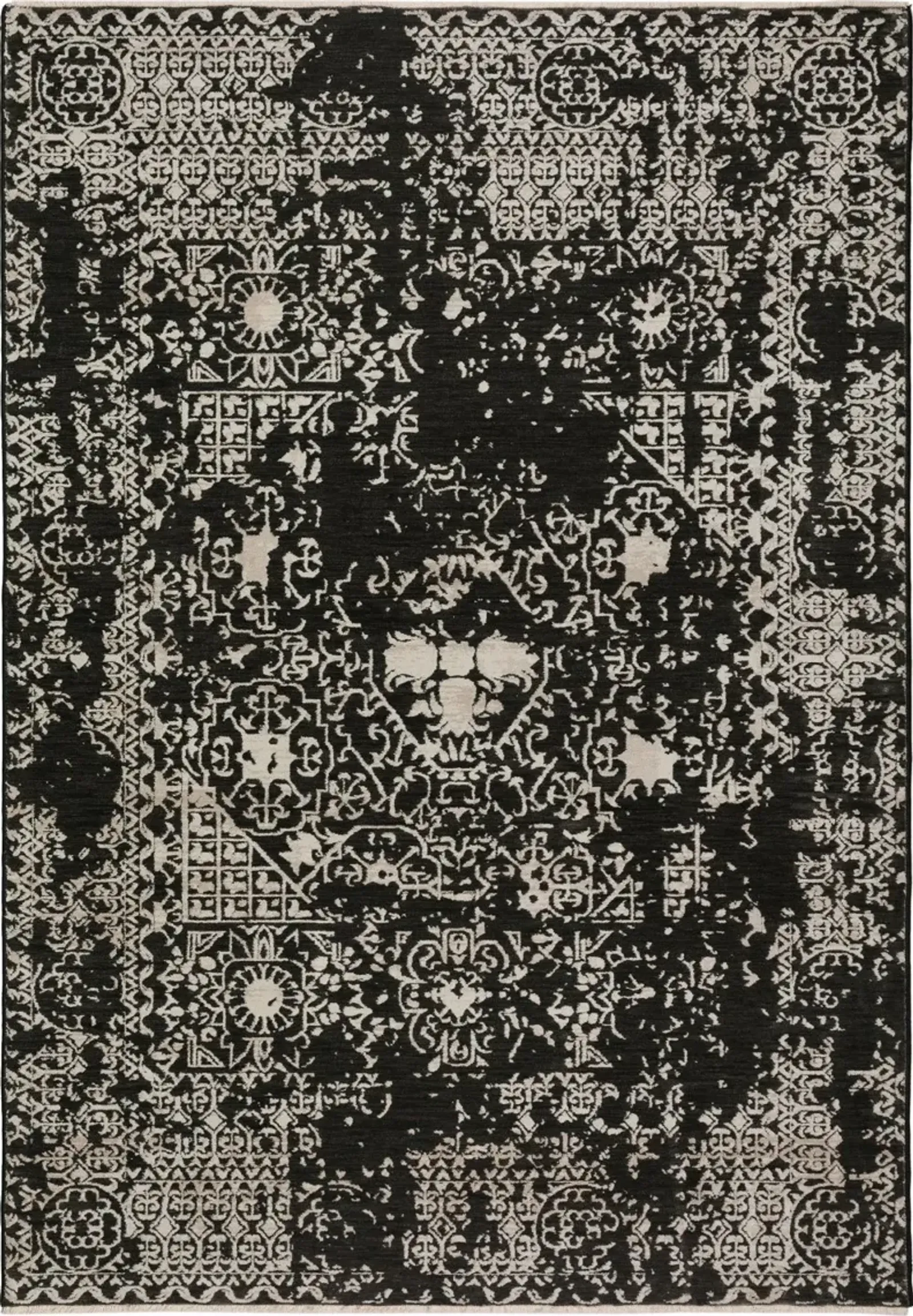 Antalya 5 x 8 Midnight Black Area Rug