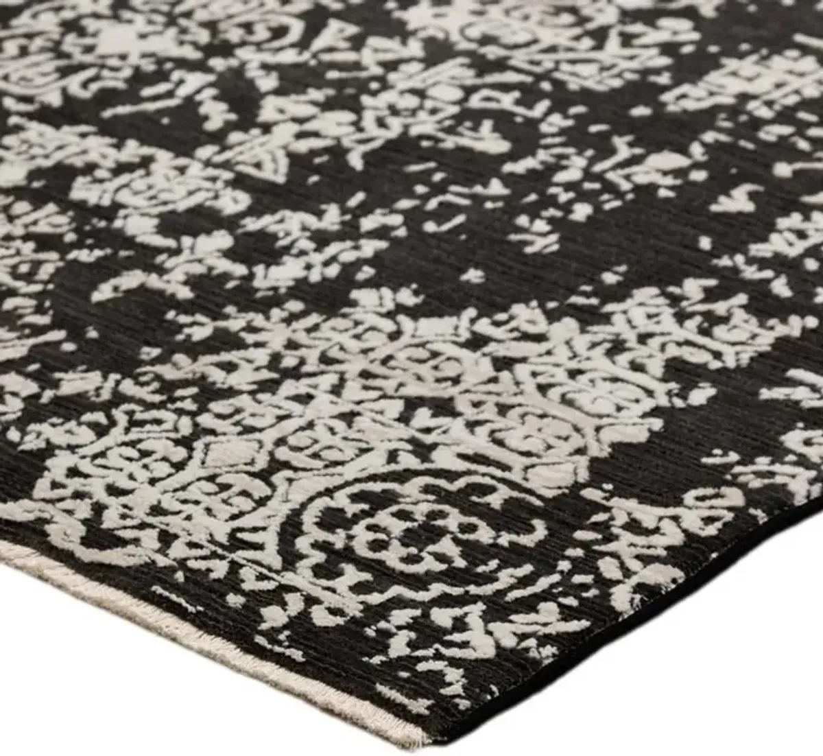 Antalya 8 x 10 Midnight Black Area Rug