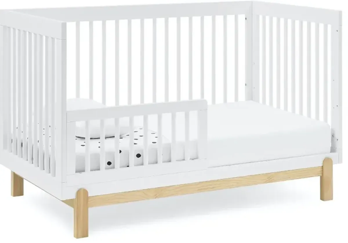 Poppy White 4-in-1 Convertible Crib