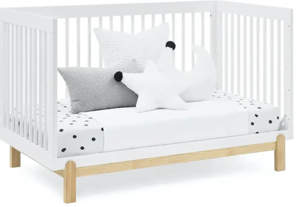 Poppy White 4-in-1 Convertible Crib