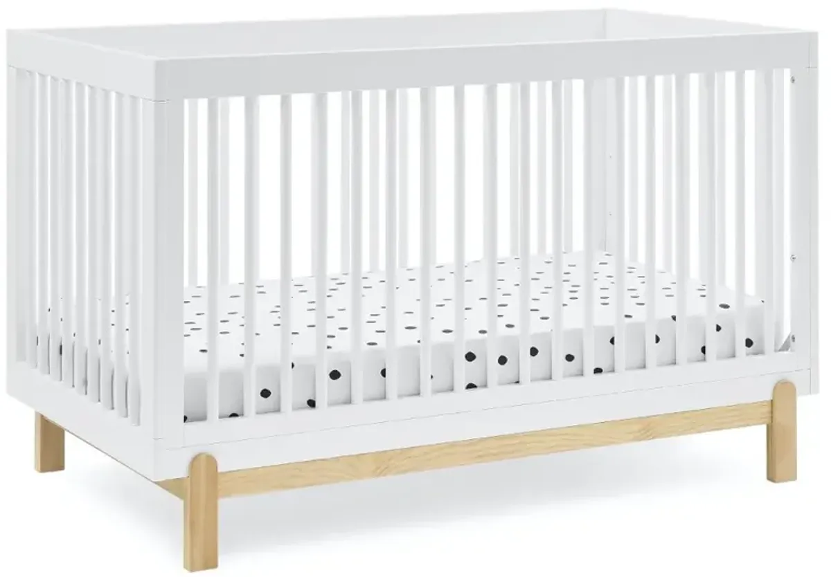 Poppy White 4-in-1 Convertible Crib