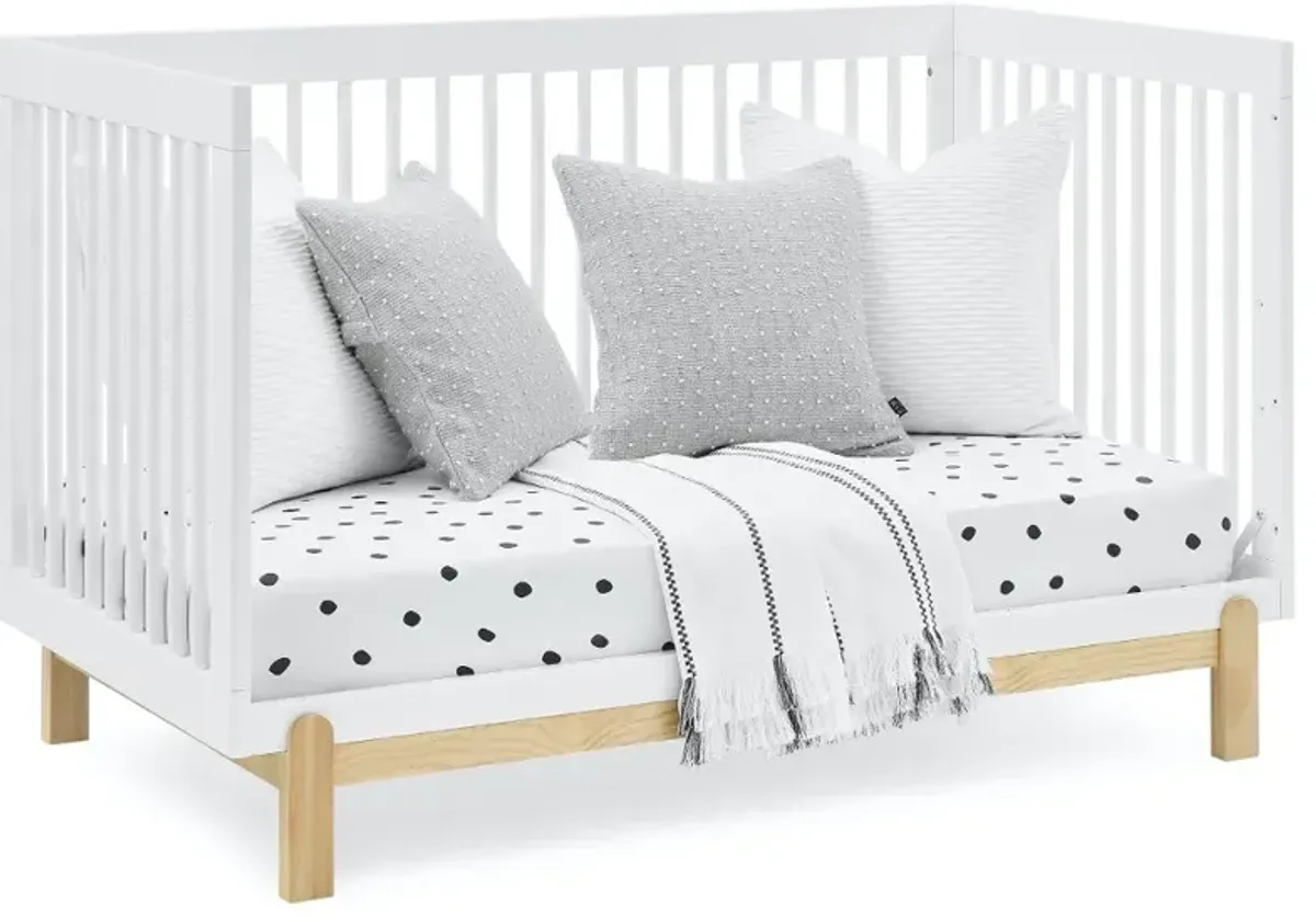 Poppy White 4-in-1 Convertible Crib