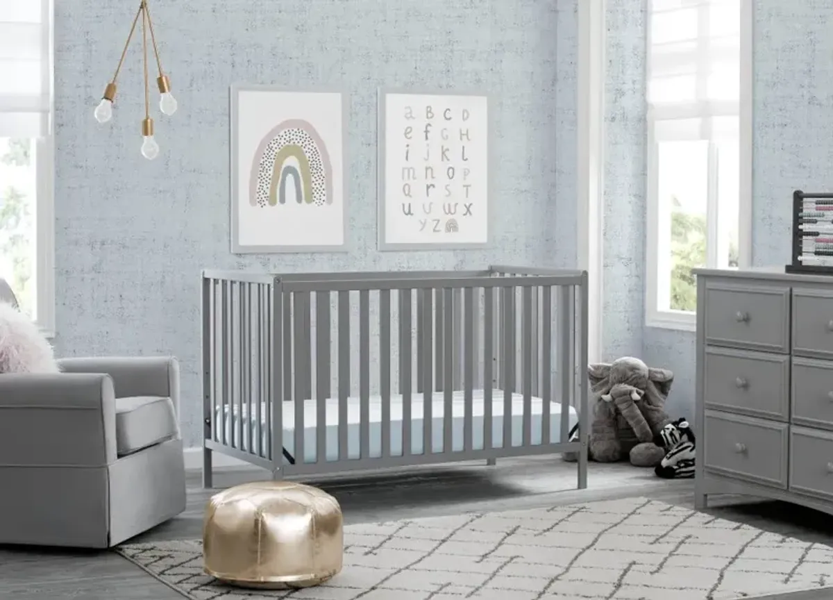 Heartland Gray 4-in-1 Convertible Crib