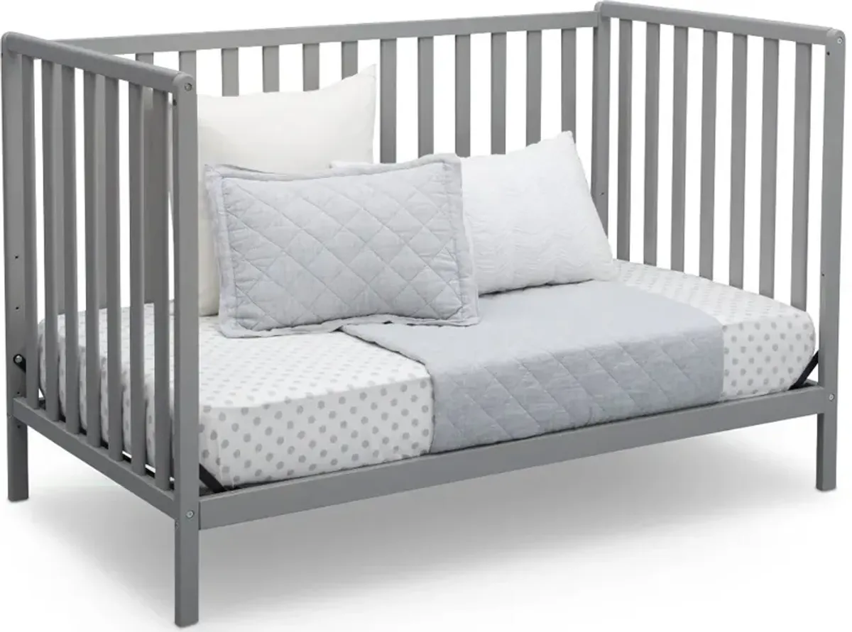 Heartland Gray 4-in-1 Convertible Crib